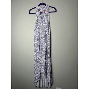 Cinnamon Girl Hawaii Lavender Purple Floral Maxi Dress Women's Size Medium M